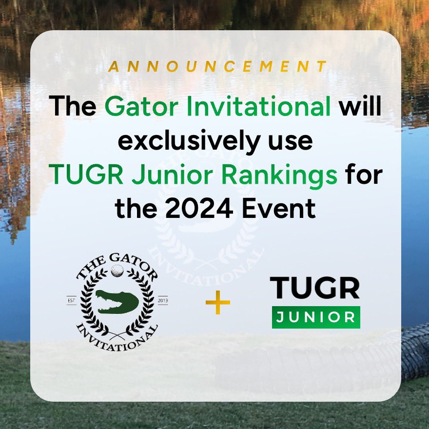 Extremely excited to work with The Gator Invitational with the entry criteria for this year’s event!