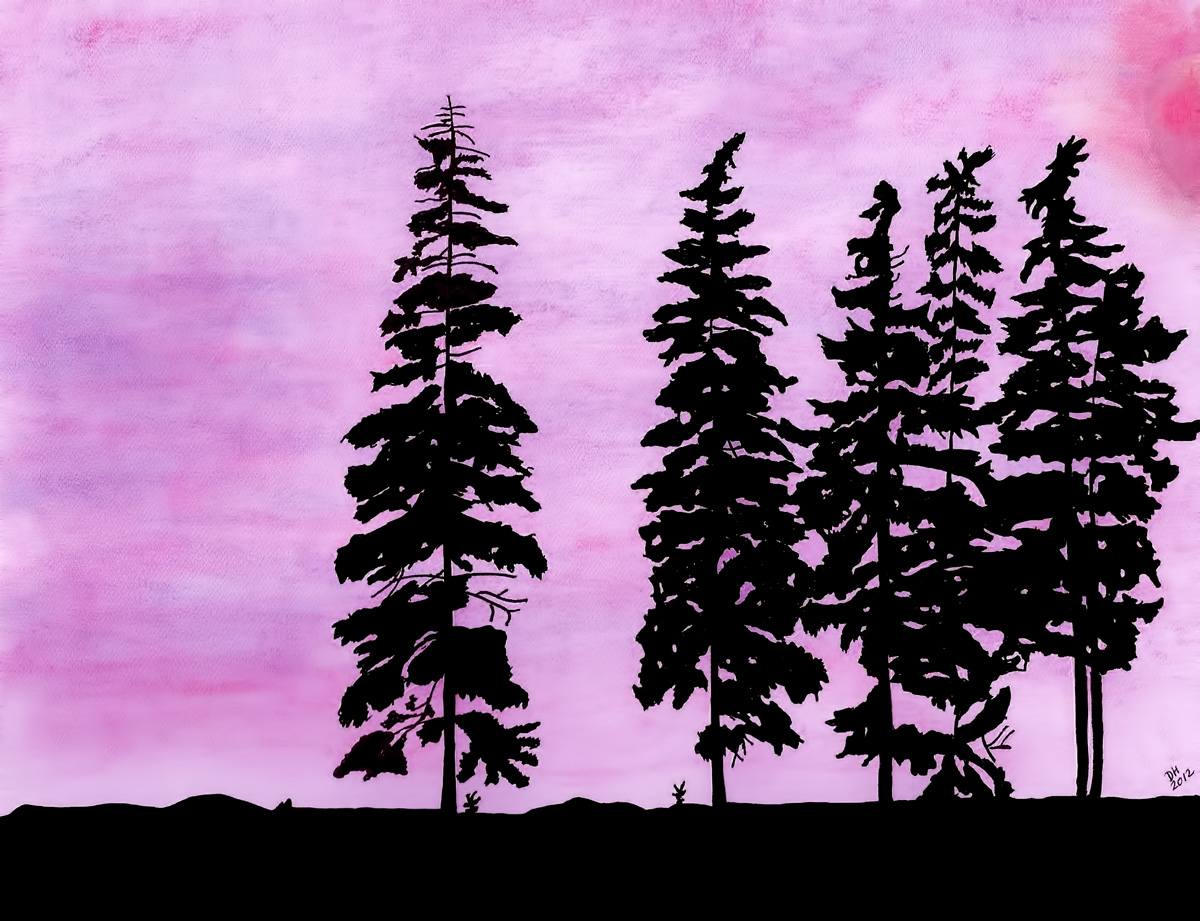 dhackett4150's tweet image. Original drawing of a #silhouette #sprucetrees drawn by hand using Prismacolor Colored Pencils, Soft Pastels, on textured paper.  donna-hackett.artistwebsites.com/featured/color…