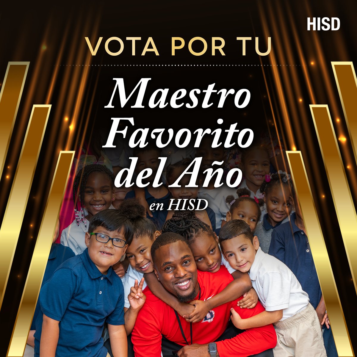 ¡HISD se está preparando para nombrar a sus Maestros Favoritos del Año en la Semana de Apreciación del Maestro! Anime a su comunidad escolar para que apoyen a su educador favorito y vote. ¡Se puede votar hasta el domingo 12 de mayo! 🗳️: bit.ly/3y7fCeH #ThankHISDTeachers