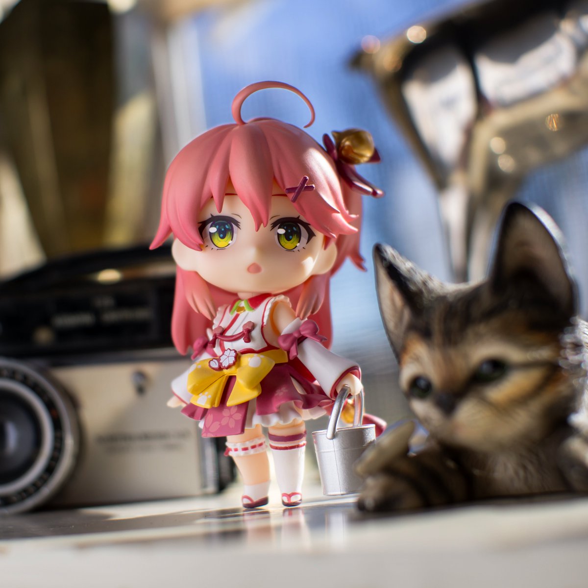 My little shrine maiden can't be this cute. #nendography #hololive #nendoroid #GSCfiguresIRL #miko_Art