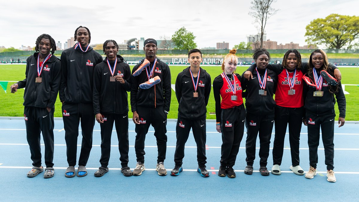 @YorkCollegeCUNY 🐦 picked up some 🏅 at the 2024 @CUNYAC Outdoor Track & Field Championships📈 Proud would be an understatement 🫶

#YCCardinals #RiseAbove #TheCardinalWay #FutureTakesFlight #TheCityPlaysHere #d3tf #NCAAD3