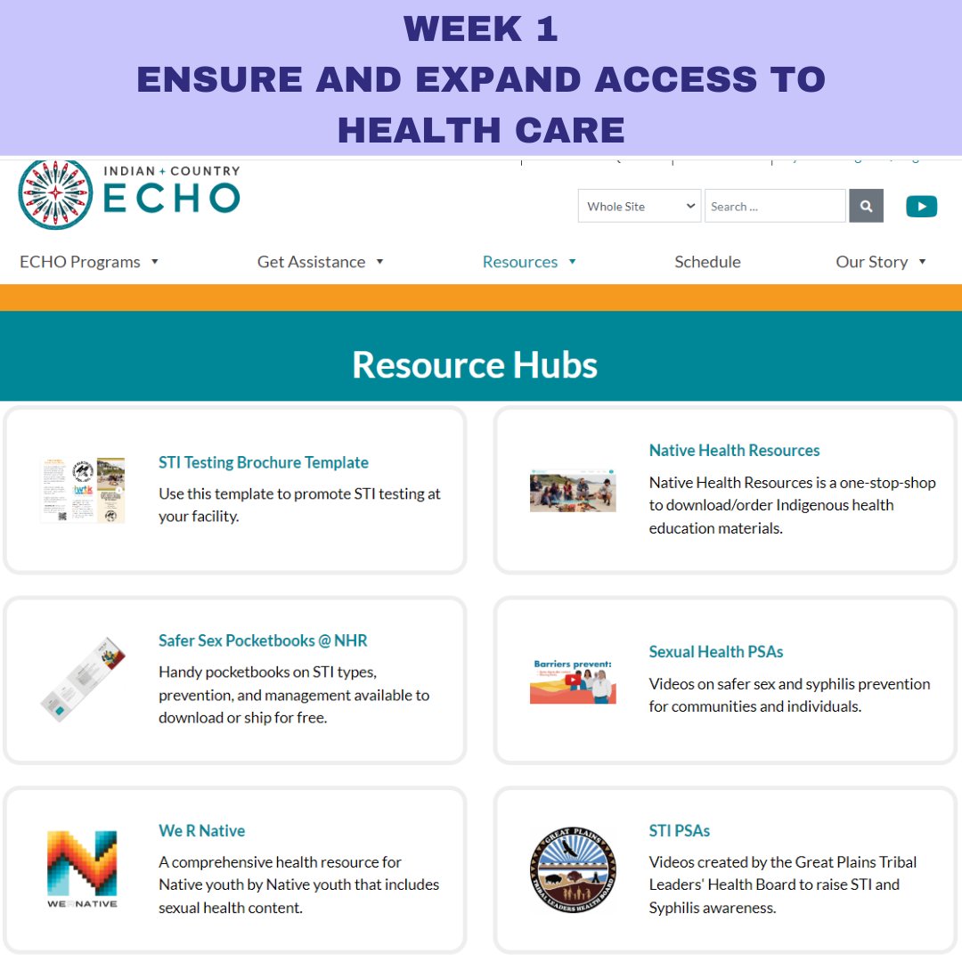 It's week one of National Adolescent Health Month and the theme is ensuring and expanding access to healthcare for youth. We wanted to spotlight the Indian Country Echo Project for this week. indiancountryecho.org