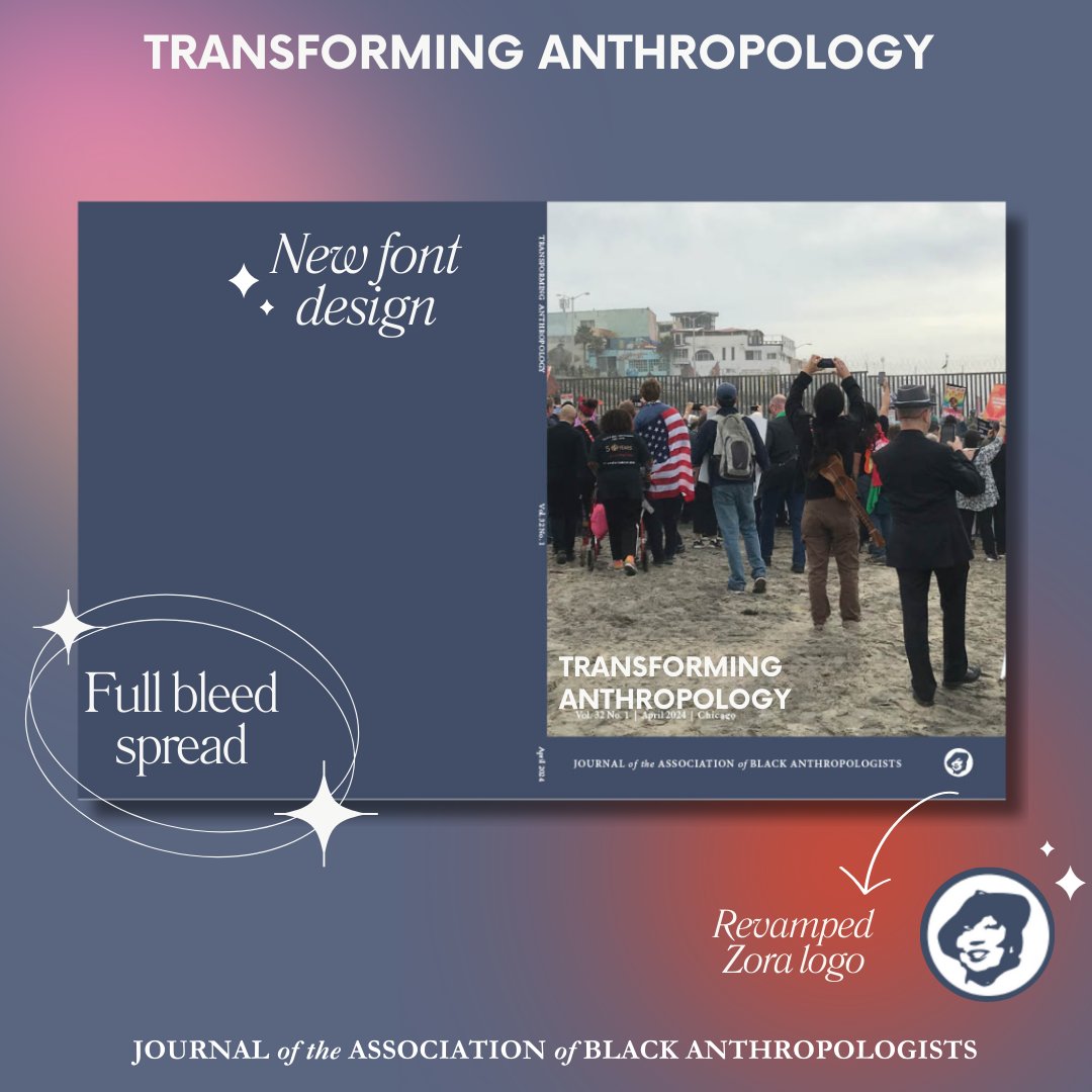 Transforming Anthro (@transformanthro) on Twitter photo We are thrilled to share the cover for our first issue published with <a href="/ChicagoJournals/">Chicago Journals</a> and supported by the <a href="/WennerGrenOrg/">Wenner-Gren Foundation</a>! We've marked this exciting new phase of the journal with a new design, including a full-bleed cover.
Stay tuned for the release of our Spring 2024 issue! We are thrilled to share the cover for our first issue published with <a href="/ChicagoJournals/">Chicago Journals</a> and supported by the <a href="/WennerGrenOrg/">Wenner-Gren Foundation</a>! We've marked this exciting new phase of the journal with a new design, including a full-bleed cover.
Stay tuned for the release of our Spring 2024 issue!
