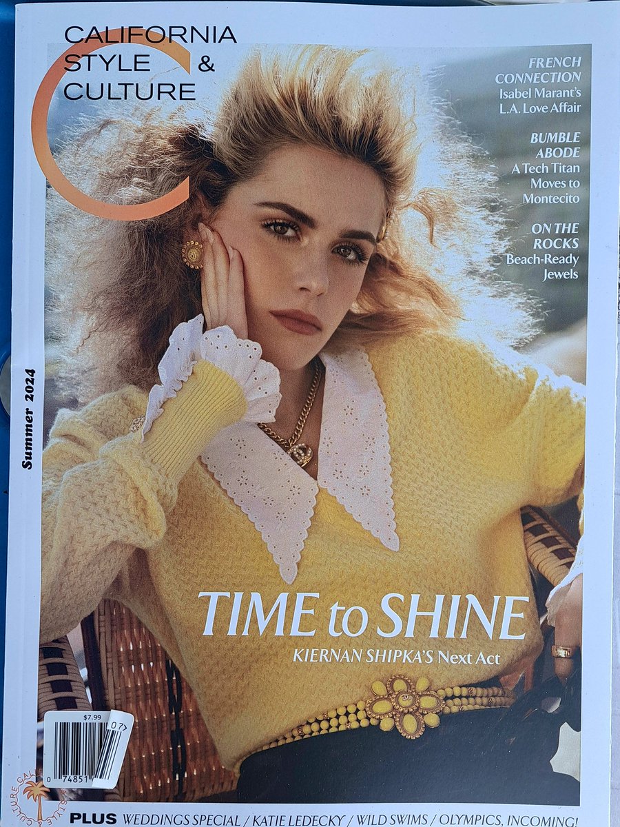Monday's featured magazine!!
#CaliforniaStyleandCulture
@CCaliforniaMag #CCaliforniamag  #summer #KiernanShipka #IsabelMarant #fashion #California #beachready
And more.. 
@LC_NEWSSTAND