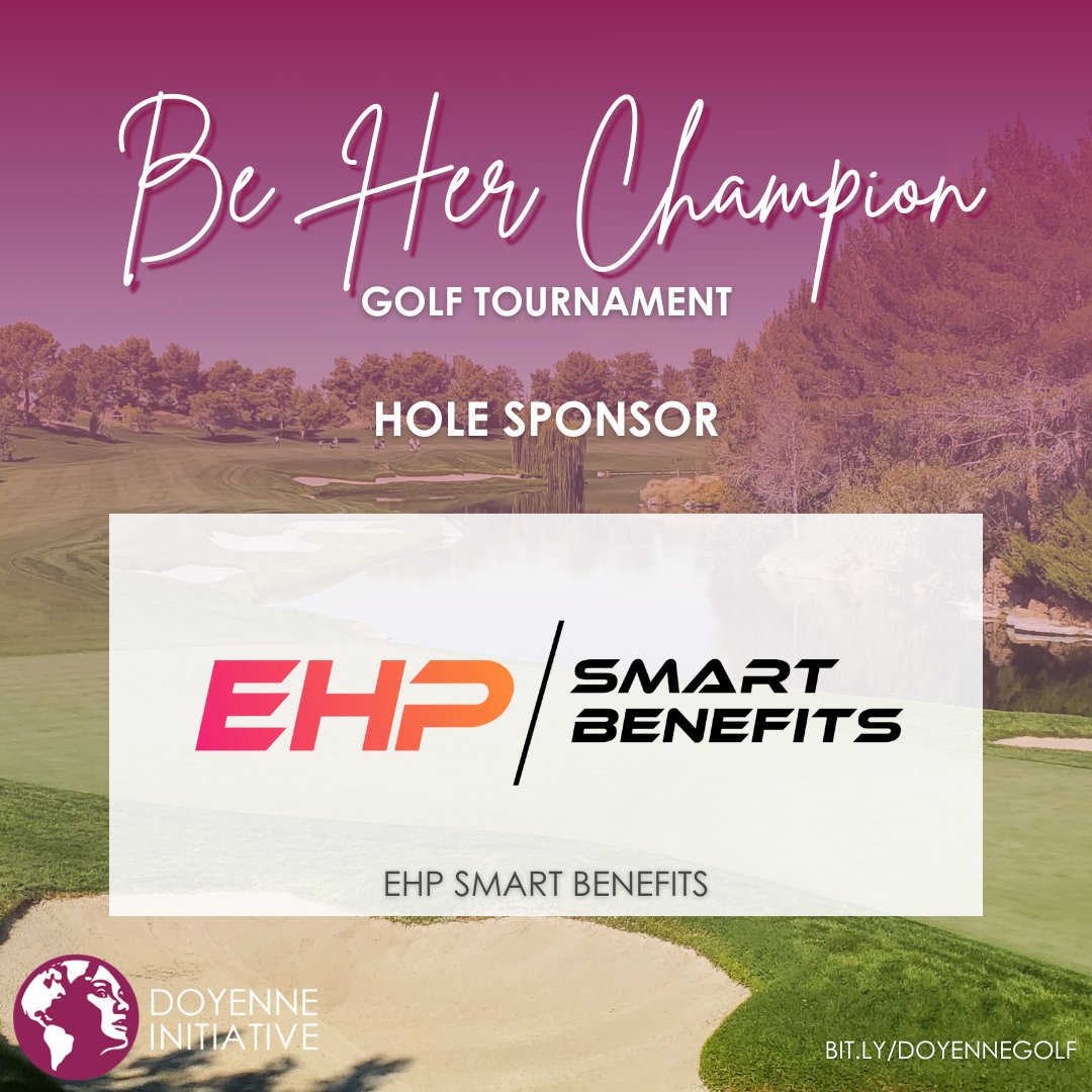 Thank you, EHP Smart Benefits, for being a HOLE sponsor! ⭐

#Golf #GolfTournament #Doyenne #DoyenneInitiative #Golfing #Golfer #Tournament #501c3 #WomenEmpowerment #HigherEducation #Engineering #BeHerChampion #NGO #Nonprofit #GenderInequality #DonateToday