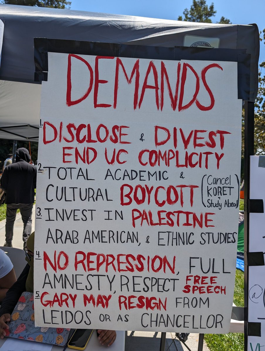 A new encampment went up at UC Davis this morning. Students are demanding real change from the University and putting their lessons to practice!