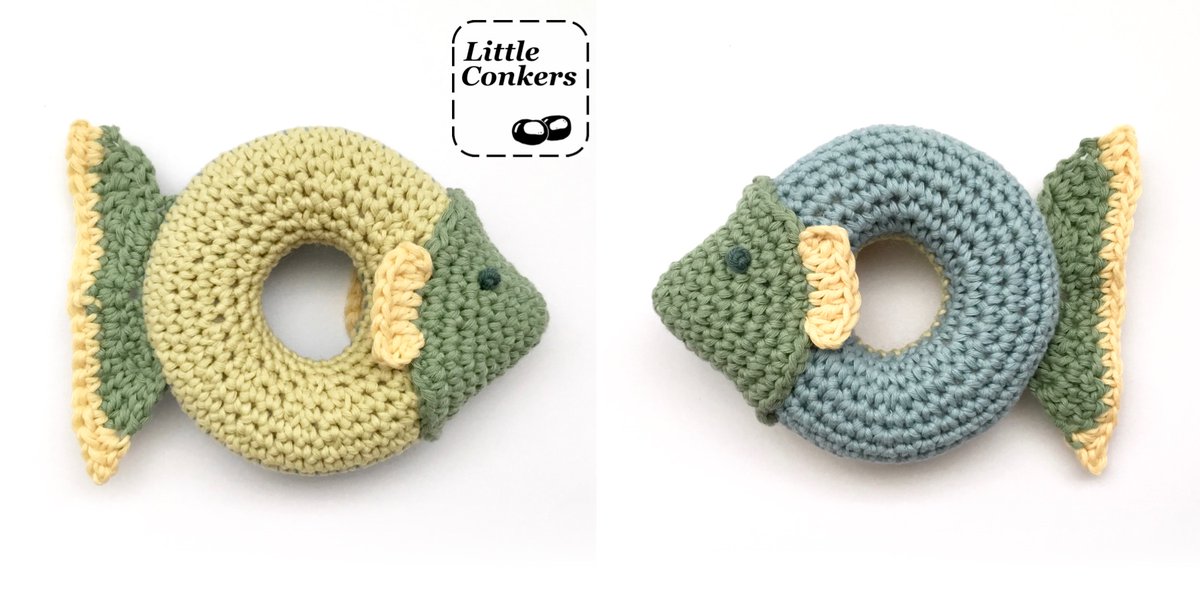 Crochet pattern for a fun, easy-to-grip fish toy: bit.ly/2VPXyzT 

#CrochetToys #CrochetPatterns #CrochetFish #CrochetToy #Amigurumi