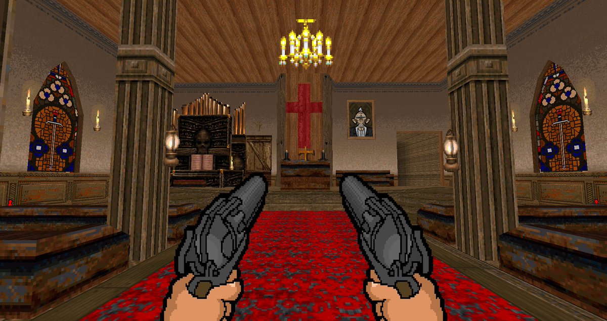 Just a heads up to anyone who might see this and be interested.  While it's probably too late at this point I'm going to release a new level for my old Doom mod Backwoods

It'll be the wild west tourist trap level "Reach for the Sky"

Should be out in a few days

#DOOM #DoomMods