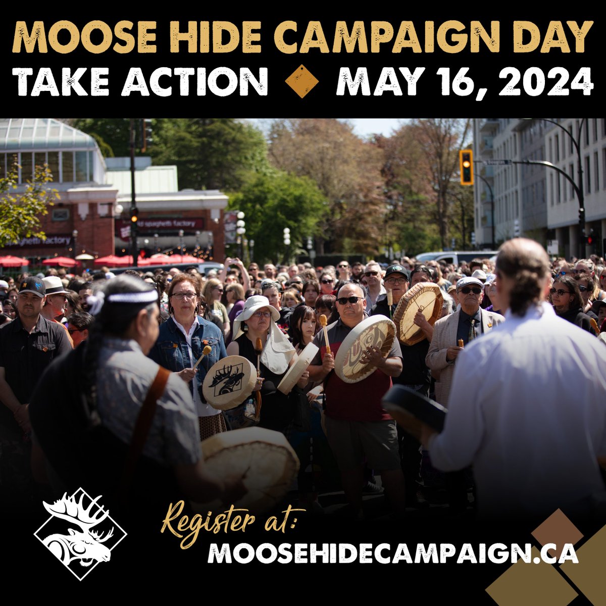 The @Moose_Hide Campaign holds a steadfast belief: violence has no place, regardless of gender. Born in BC as an Indigenous-led grassroots initiative, it's now a nationwide rallying cry, bringing together Indigenous and non-Indigenous Canadians. Join them on May 16th 🔶🧡