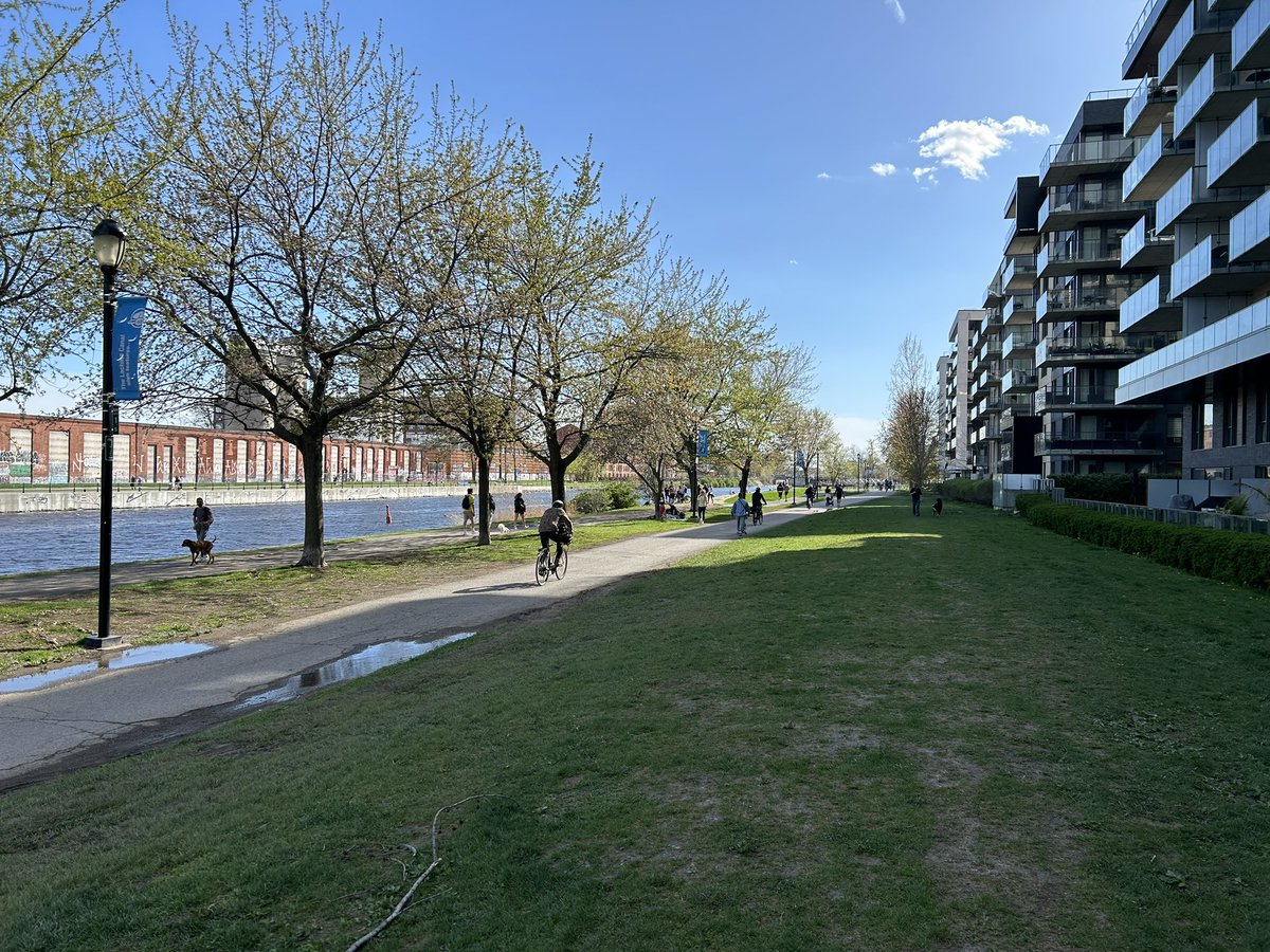 Canal Lachine. Le printemps est bel est bien arrivé!