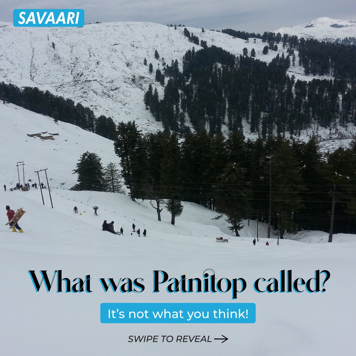 #Patnitop in India is renowned for its stunning beauty, but did you know it wasn't always known by this name? Discover the fascinating history behind the name 'Patnitop' the next time someone mentions it—but you'll need to swipe to find out!