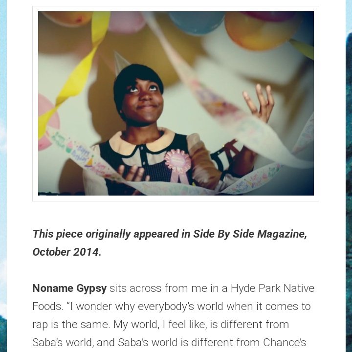 OLD INTERVIEW // Noname Gypsy, Real Human Being

feat. @noname

#BLKPWR 🖤 #mtvxo 🌐
#plussignmusic 🎶 #tenderdiscovery
tenderdiscovery.wordpress.com/2016/02/12/old…