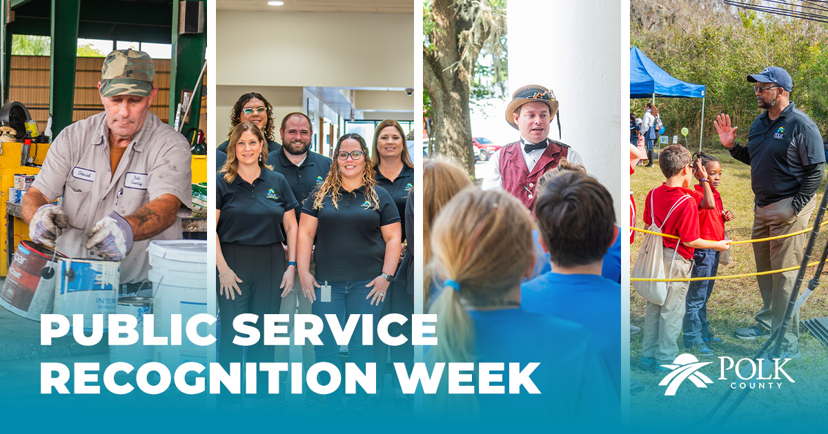 May 5 to 11 is Public Service Recognition Week. This week, we thank all Polk County Government employees who work to make Polk County a great place to live, work and play. #government #service #PolkCountyFL