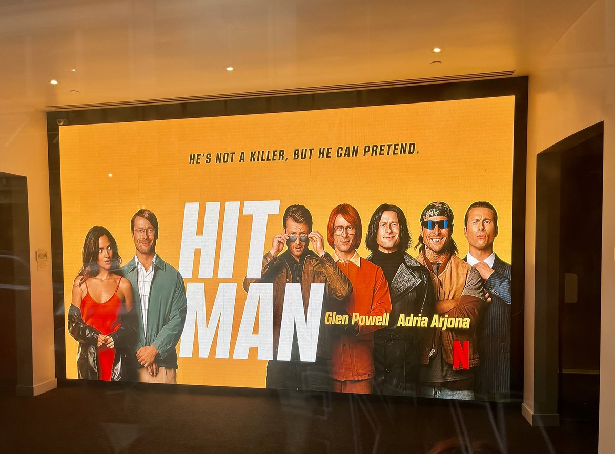 @RottenTomatoes The most clever & entertaining film I’ve seen so far in 2024. #GlenPowell & #AdriaArjona have great on screen chemistry! 
#HitMan