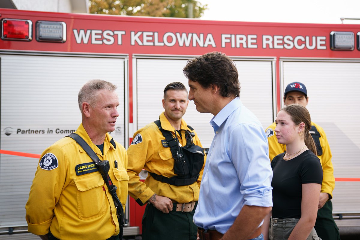 More than 230,000 Canadians had to evacuate their homes because of wildfires last year. So, we’re training more firefighters and doubling the volunteer firefighter and search & rescue tax credits, but we’re also stepping up on climate action. That’s how we get out of this.