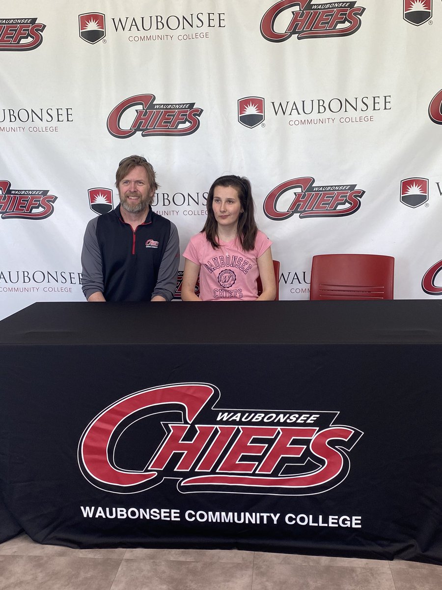 Congrats to Kit Ball on committing to run next year at Waubonsee! Go Chiefs!!