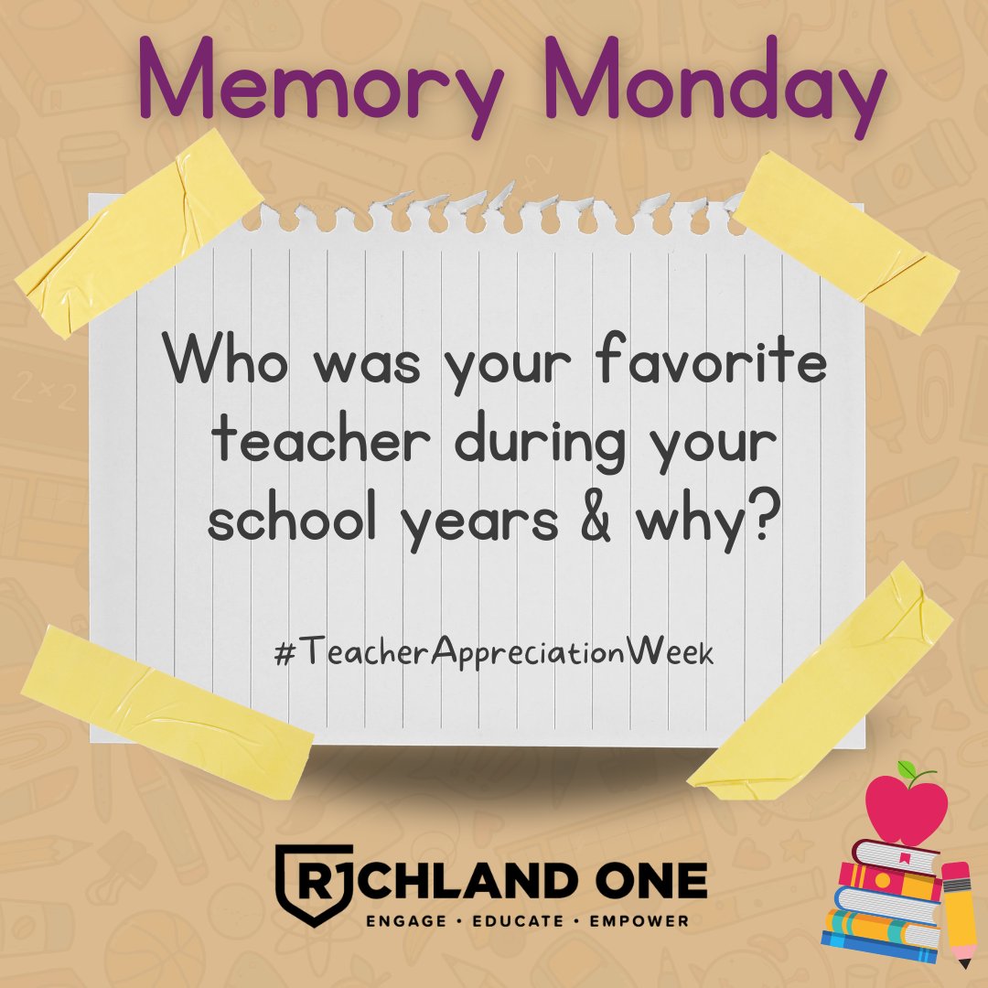 It's Teacher Appreciation Week! Let's start by remembering our favorite teachers who contributed to our success.🍎📚 #ThankYouTeachers #MemoryMonday #TeamOne #OneTeam
