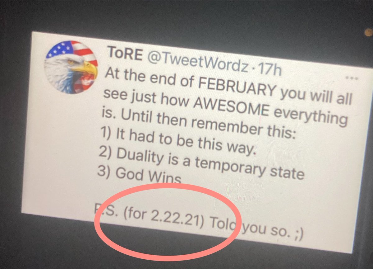 Shanneighteen's tweet image. 2.22.21=621=Feb. 21
2.21
3.21
6.21=#Jesusflippedthetables
#OGtimeline 
12.21 #Day52 
#vertical33 
#RoseSt