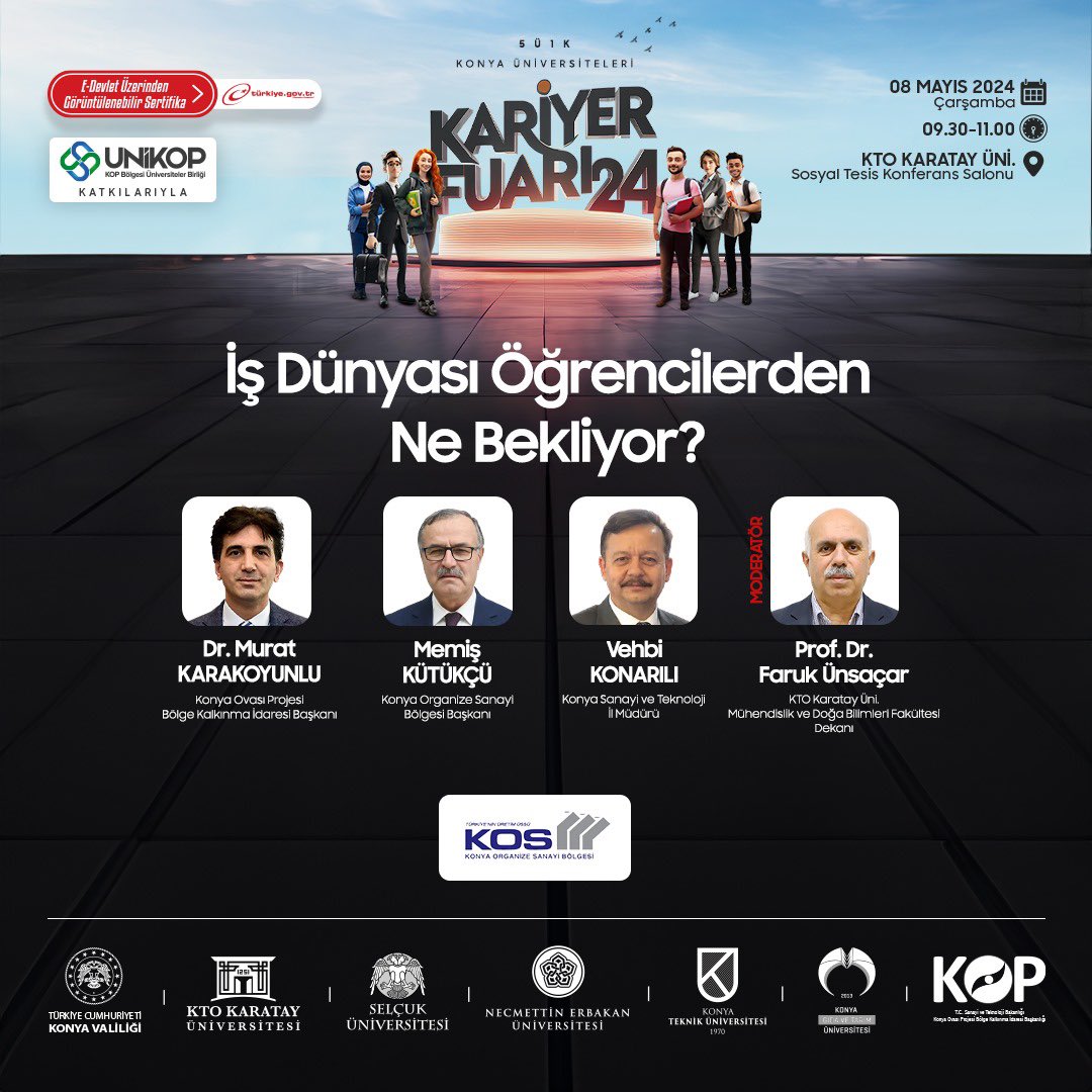 KTO Kariyer Gelişim ve Mezun İlişkileri Ofisi (@KTOKariyer) on Twitter photo 2024-05-06 20:47:35