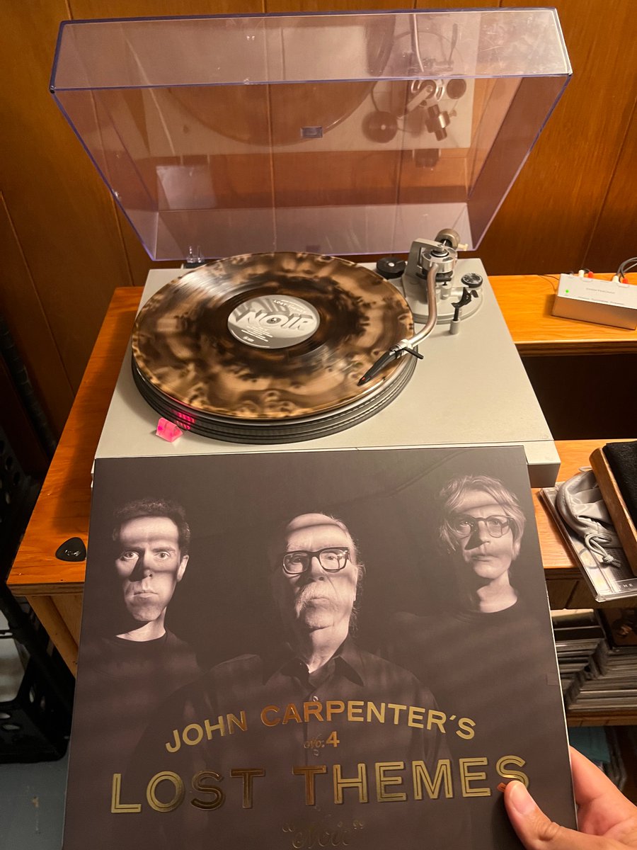 Now spinning: John Carpenter’s Lost Themes IV : Noir #vinyl #horror #johncarpenter #vinylrecords #nowplaying #nowspinning @Shout_Studios @TheHorrorMaster @SacredBones