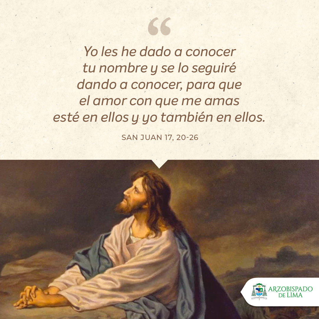 #EvangelioDelDía 📖
Hoy jueves, meditemos el Evangelio según San Juan 17, 20-26 🙏
#PalabradeDios 
#TiempodePascua
