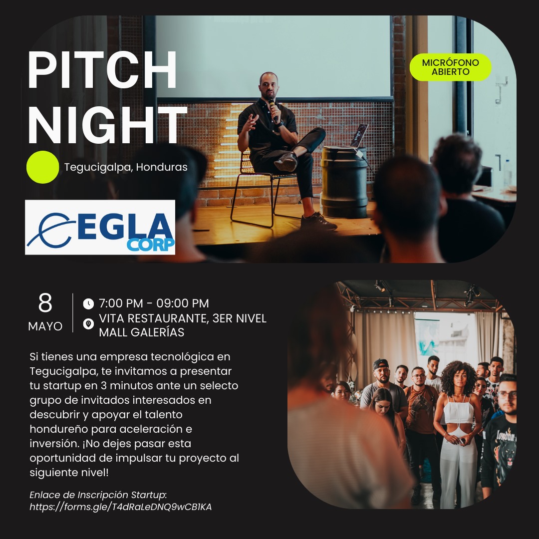 ¡Prepara tu pitch! Este 8 de mayo, de 7 a 9 pm, en Vita Pizzeria del Mall Galerías. 
*Consumo en el local no incluido.

Inscribe tu startup: forms.gle/T4dRaLeDNQ9wCB…