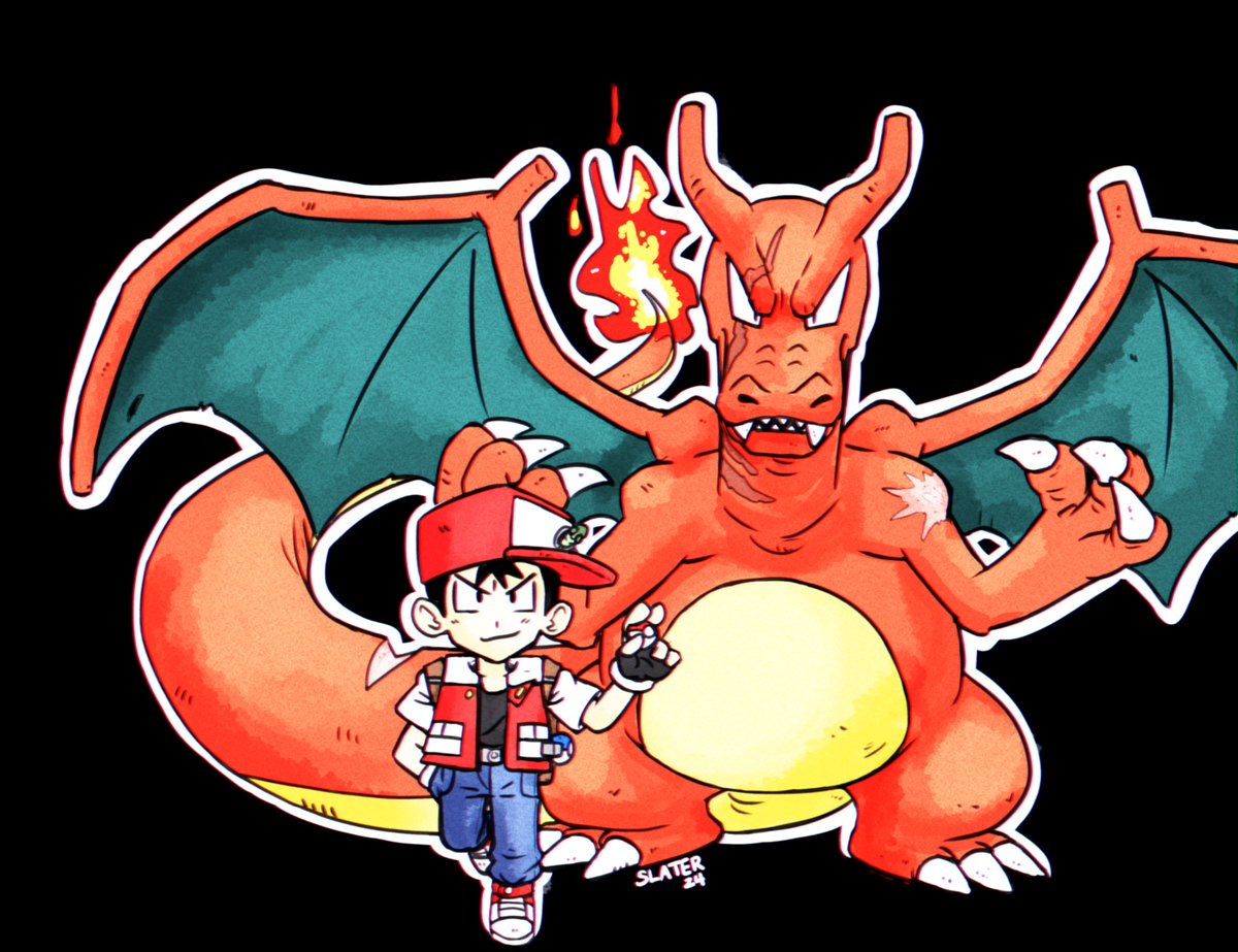 MegatonSlater's tweet image. Champion Red 
#Pokemon