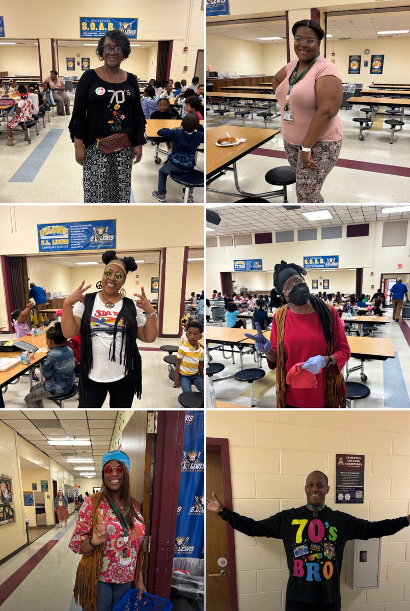 Day 1 of teachers appreciation week: Decades Edition. Watch us celebrate 50 years of excellent teaching and learning at the Lew! @SLLewisES @SheralynShepard @DrTamaraCandis
