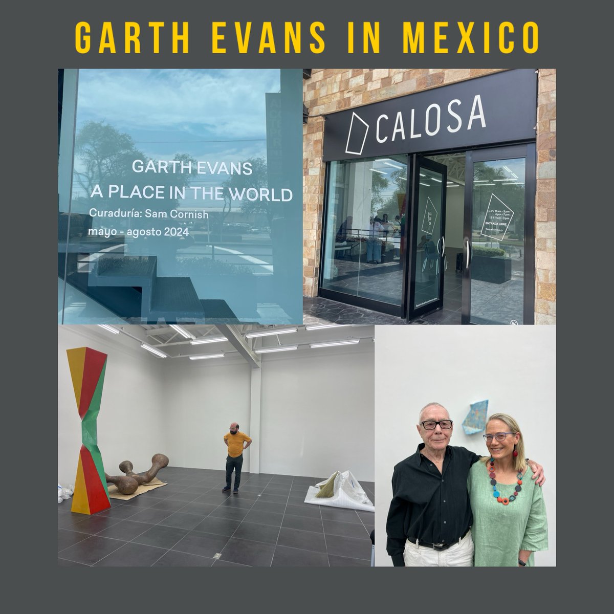 Garth's show at Fundación Calosa, an incredible gallery and art foundation in Irapuato, Mexico opened on May 4th. A brilliant job by UK curator Sam Cornish, who traveled from London to curate the show. So amazing to watch it all come together and visit this amazing area of Mexico