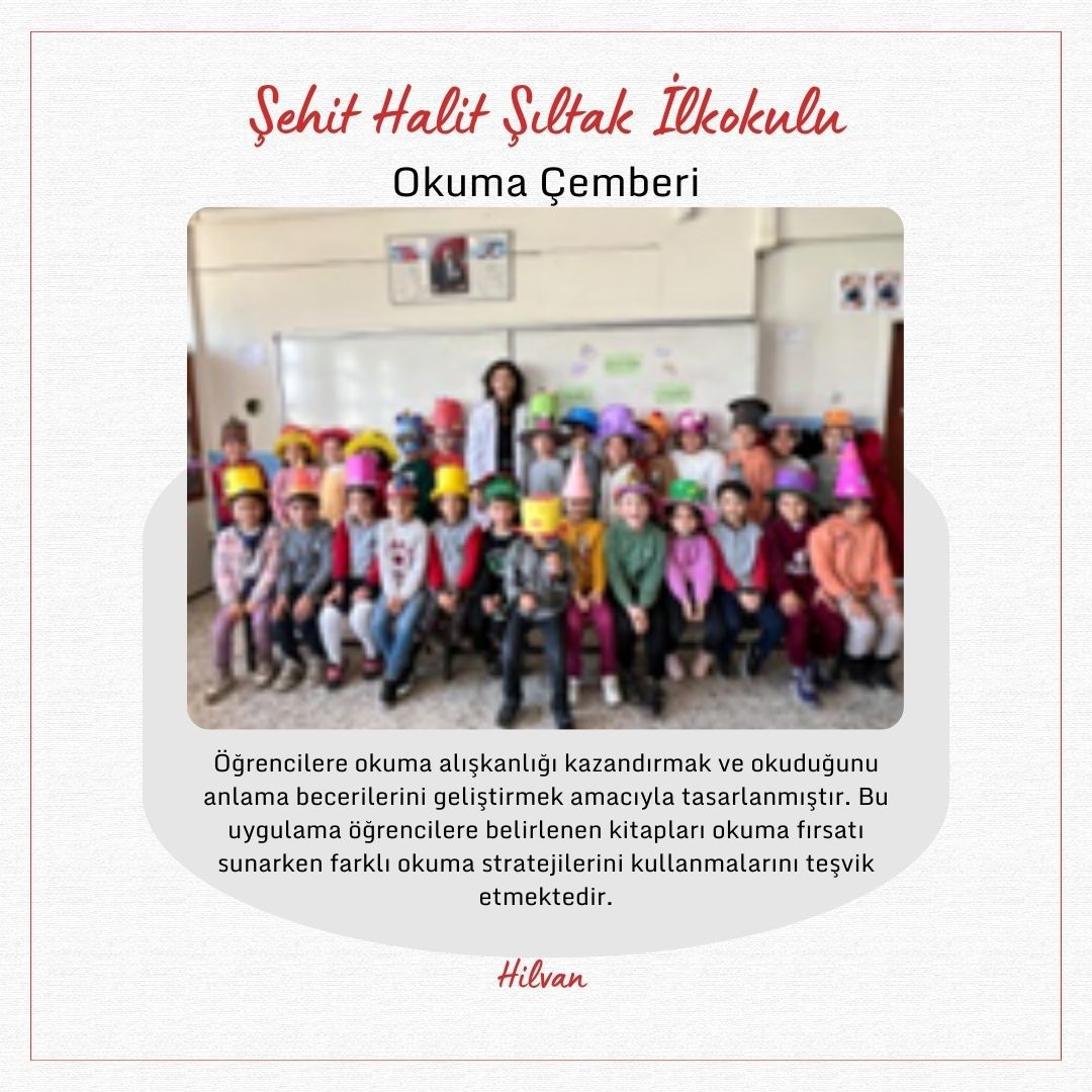 🔴Başarıyı İzleme ve Geliştirme Projesi (#BİGEP) kapsamında, Nisan ayında fark oluşturan ve özgünlüğü tespit edilen iyi uygulama örnekleri… 📍Hilvan Şehit Halit Şıltak İlkokulu