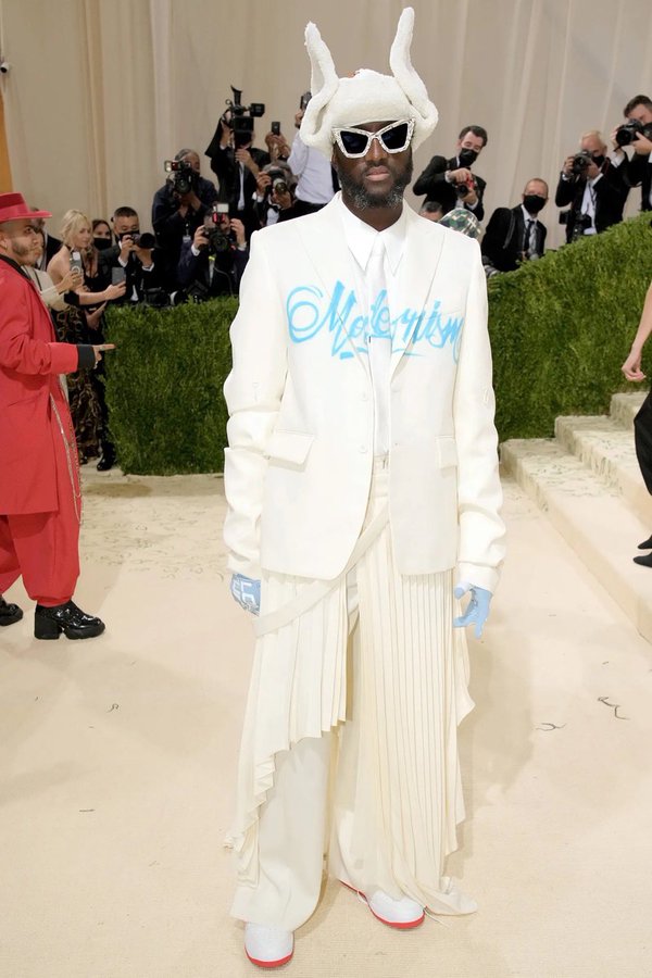 Virgil Abloh outfit at the Met Gala, 2021