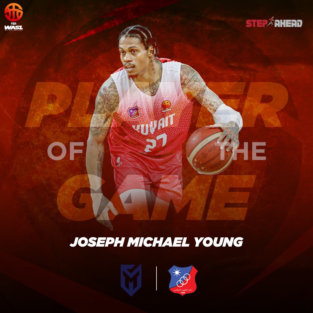 Game changer alert! 🚨 Young steals the spotlight as the Step Ahead Player of the Game! 🌟🏀
 
#FIBAWASL #WASL #StepAhead #PlayerOfTheGame #POTG @kuwaitclub