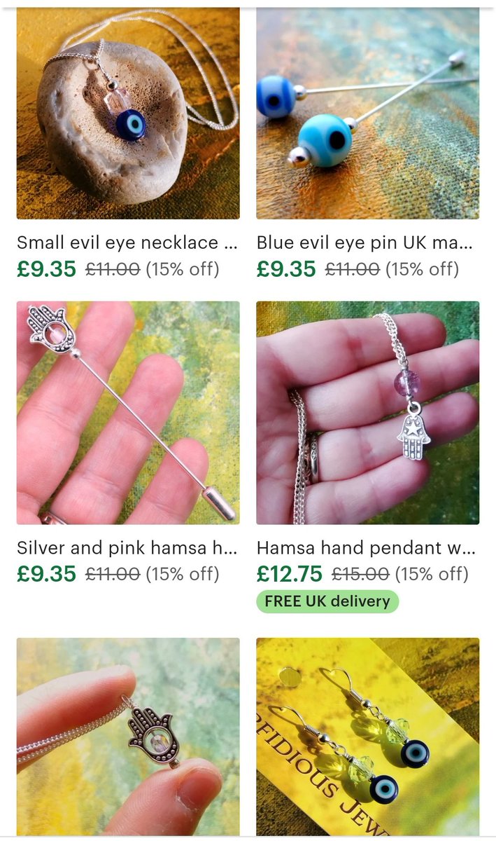 Bring yourself luck (or just a dash of colour) with some May madness - 15% off all amulets and charm jewellery at perfidiousjewellery.etsy.com/?section_id=24… Handy if you need to think ahead for gifts, especially for good luck in exams 💙 #mhhsbd #earlybiz #etsycoupon