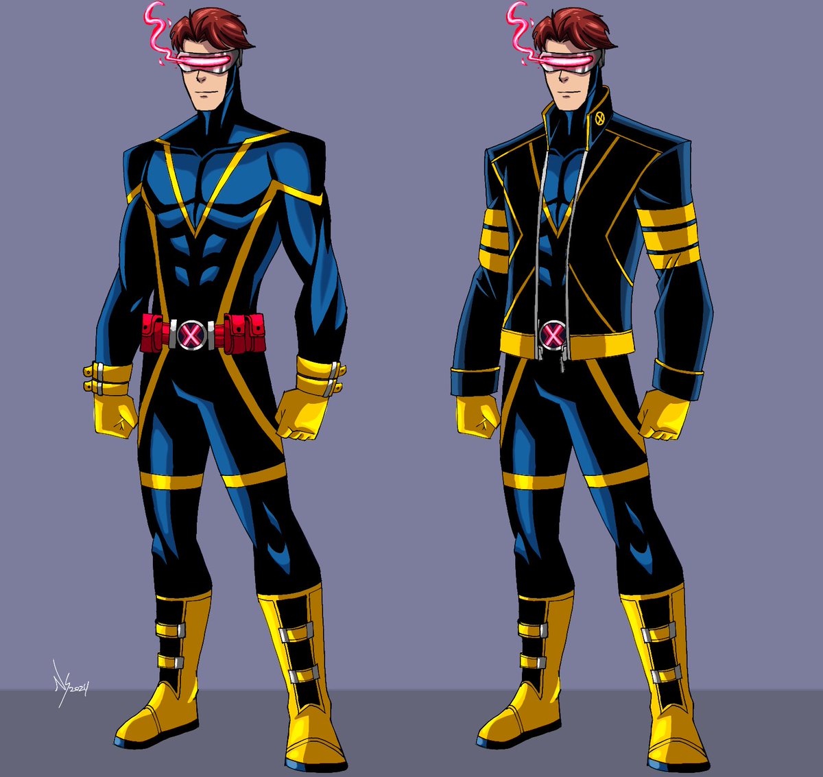 Cyclops. Director/P.E. teacher of 'Xavier's School for Gifted Youngsters'. #xmen #xmen97 #Cyclops #art #artwork