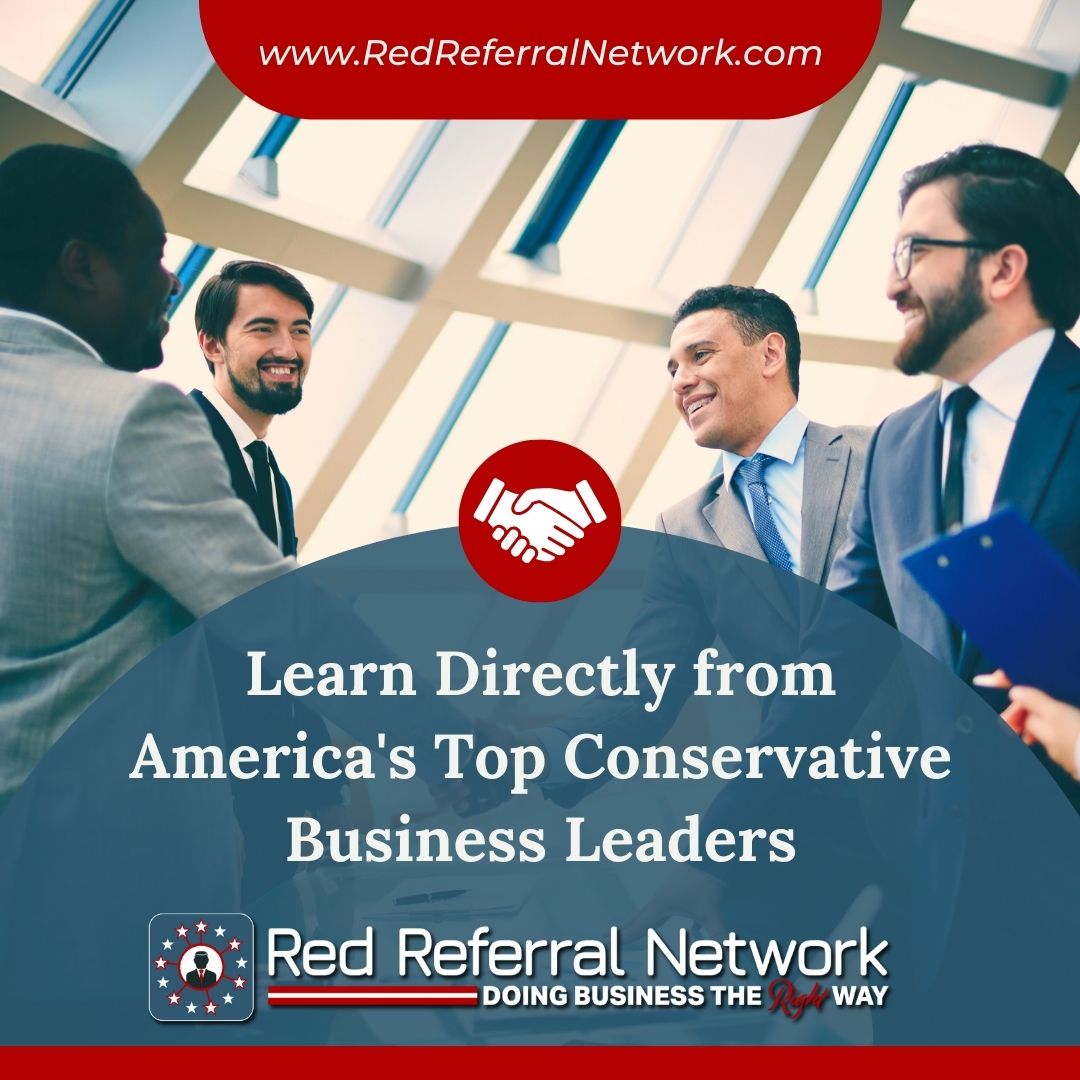 You can start connecting and learning from some of America's top Conservative business leaders!! Join for FREE today!!
@ChrisWidener
#redreferralnetwork #businessnetworking #conservative