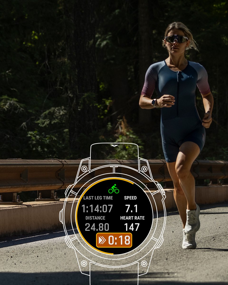 Switch between activities without skipping a beat with our new multisport auto transition feature. It automatically detects when you move between running, swimming and cycling. Available now on select #Garmin smartwatches.