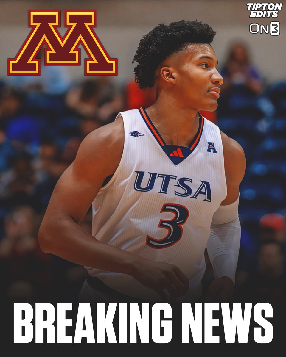 NEWS: UTSA transfer forward Trey Edmonds has committed to Minnesota, his agents at NEXT Sports tell @On3sports. on3.com/college/minnes…