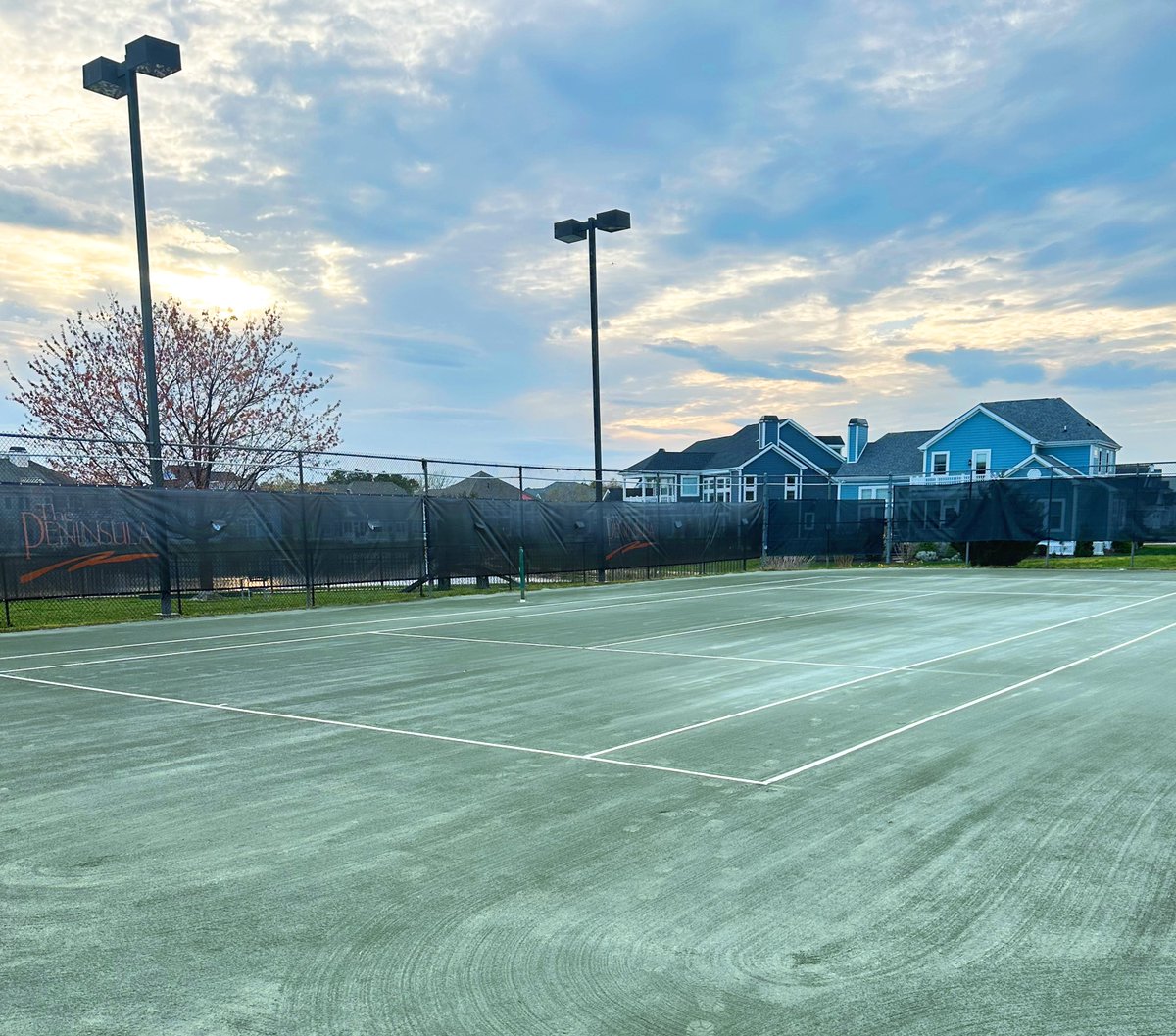 We're thrilled to announce that our project to revamp The Peninsula Golf and Country Club tennis courts in Millsboro, DE is officially complete! Say hello to their newly upgraded courts featuring Har-Tru surfacing. 
#KSC #Keystone #EngineeredForPerformance #Hartru #Tennis