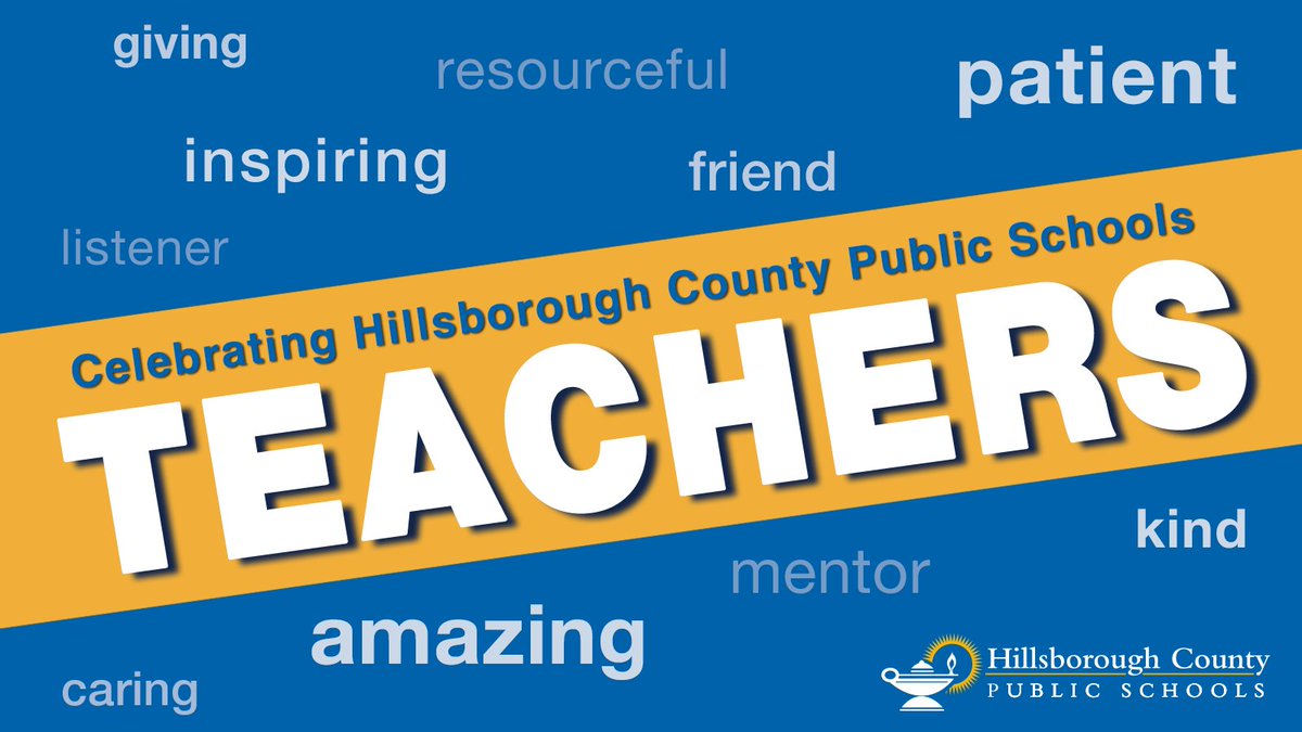 To all of our @HillsboroughSch teachers — you truly make a profound difference in the lives of our students. We are incredibly fortunate to have such talented and caring professionals in our schools. Thank you for all that you do, not just this week, but every day.