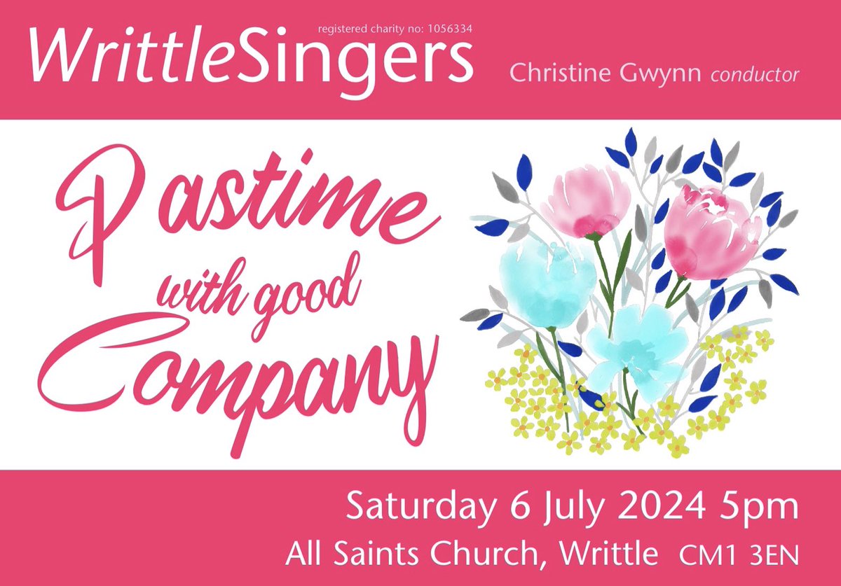 We’re excited to announce our summer concert!🎊🤗Join us for a celebration of love and friendship in song on Saturday 6th July 5pm at our usual venue All Saints Church, Writtle. For further details writtlesingers.org #choir #summerconcert