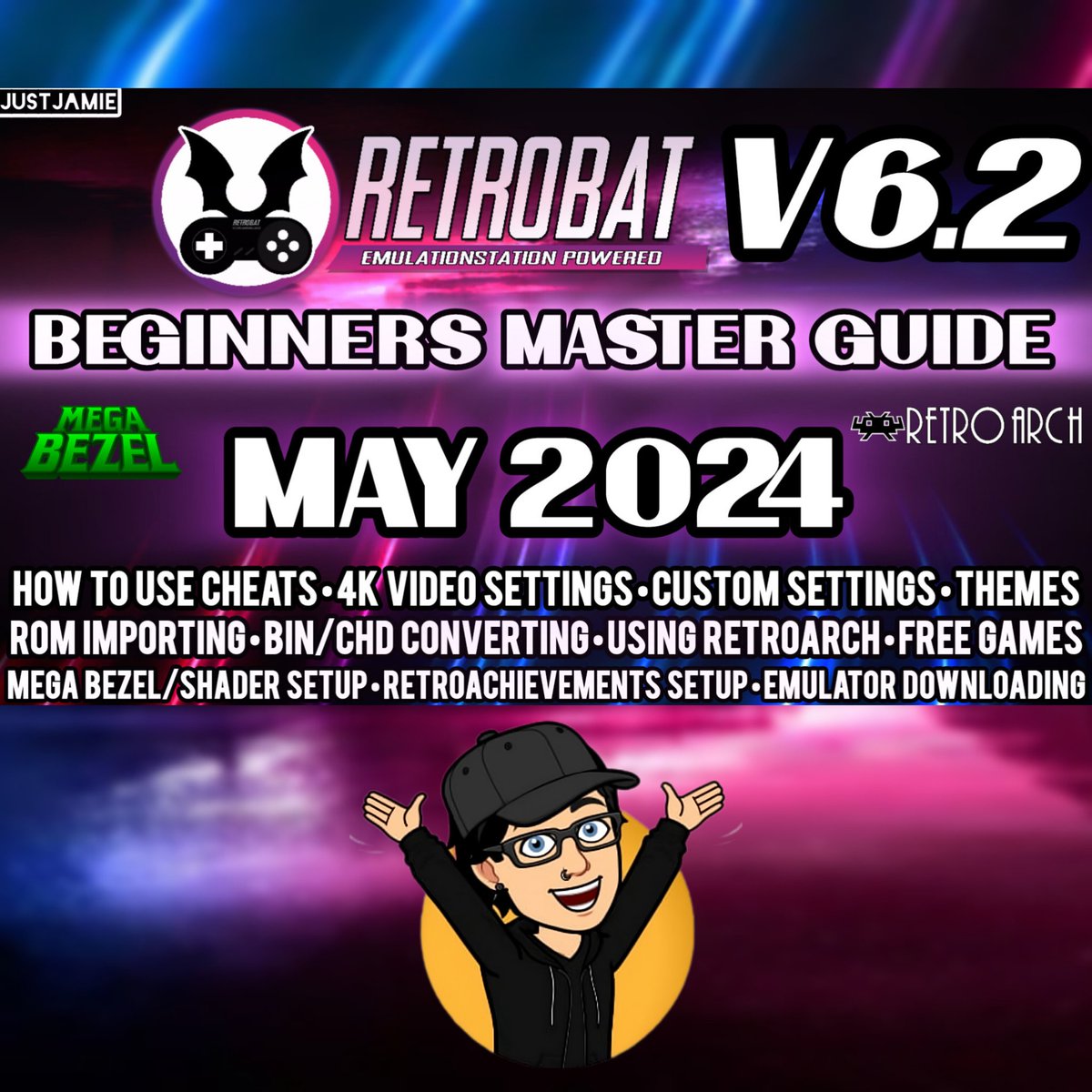 Retrobat V6.2 STABLE has just dropped. Here is a complete setup guide to get you started with likely the EASIEST frontend system out there. youtu.be/SyYfYPRRGQA #retrobat #emulationstation #retroarch #RETROGAMING #frontend #justjamie