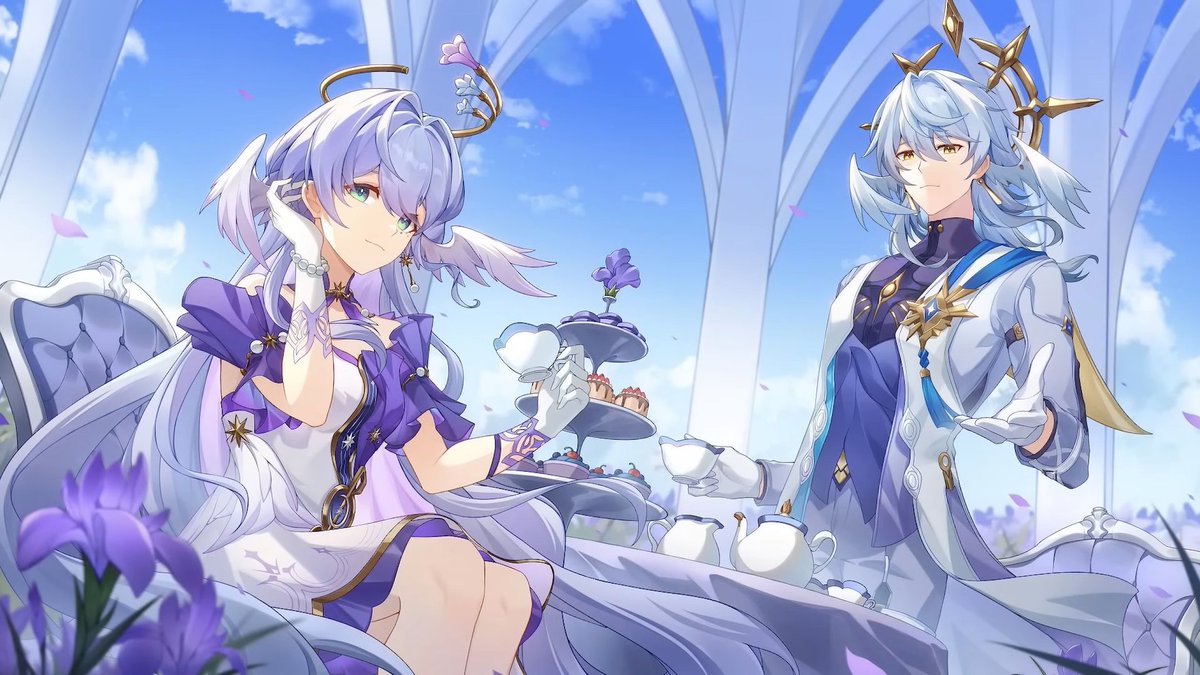 Moonlight and Sunshine! #HonkaiStarRail #hsr #RobinHSR #SundayHSR #Robin #Sunday #wallpaper #HoYoverse #sibling