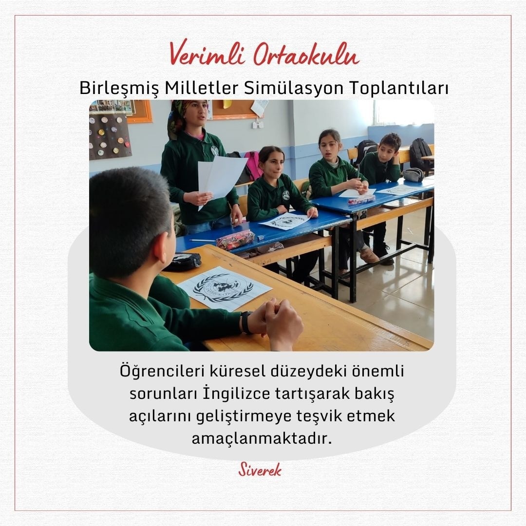 🔴Başarıyı İzleme ve Geliştirme Projesi (#BİGEP) kapsamında, Nisan ayında fark oluşturan ve özgünlüğü tespit edilen iyi uygulama örnekleri… 📍Siverek Verimli Ortaokulu