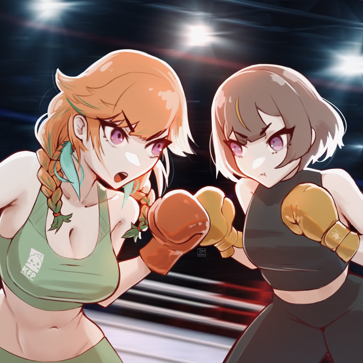 Oh no! My oshis HATE each other!
💥🥊

#anyatelier  #KFPicasso