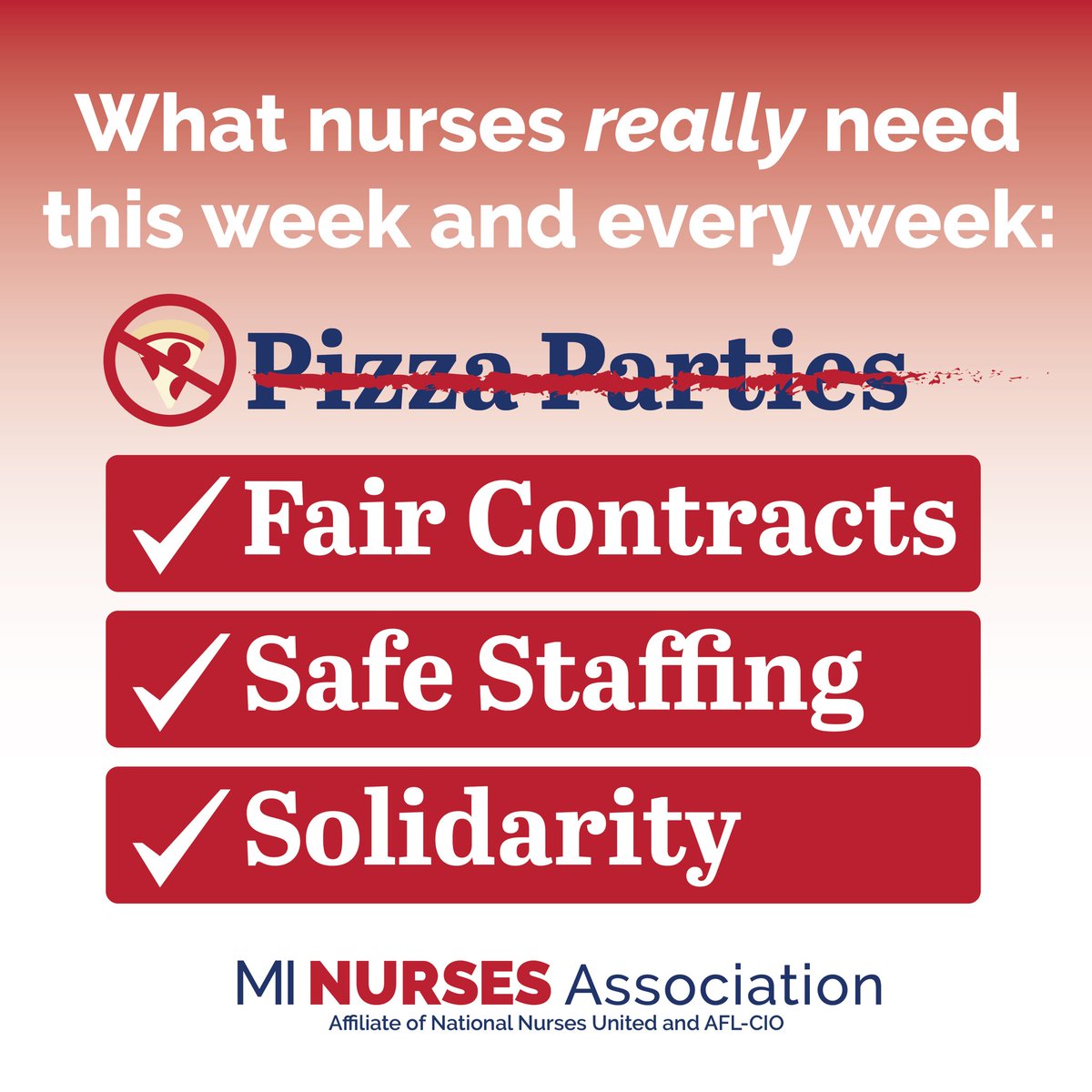Celebrating Nurses Week by reminding employers that RNs deserve more than empty praise. What is the worst appreciation “gift” your employer has given you? Let us know in the comments! #NursesWeek