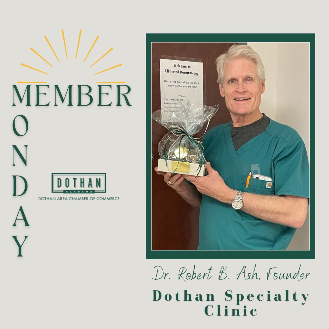 This week, we're shining the spotlight on longtime member, Dothan Specialty Clinic! They have been a part of the Dothan Area Chamber of Commerce since February 1993, and we couldn't be more proud to have them on board!
#MemberMonday #SupportLocalBusinesses #DothanSpecialtyClinic