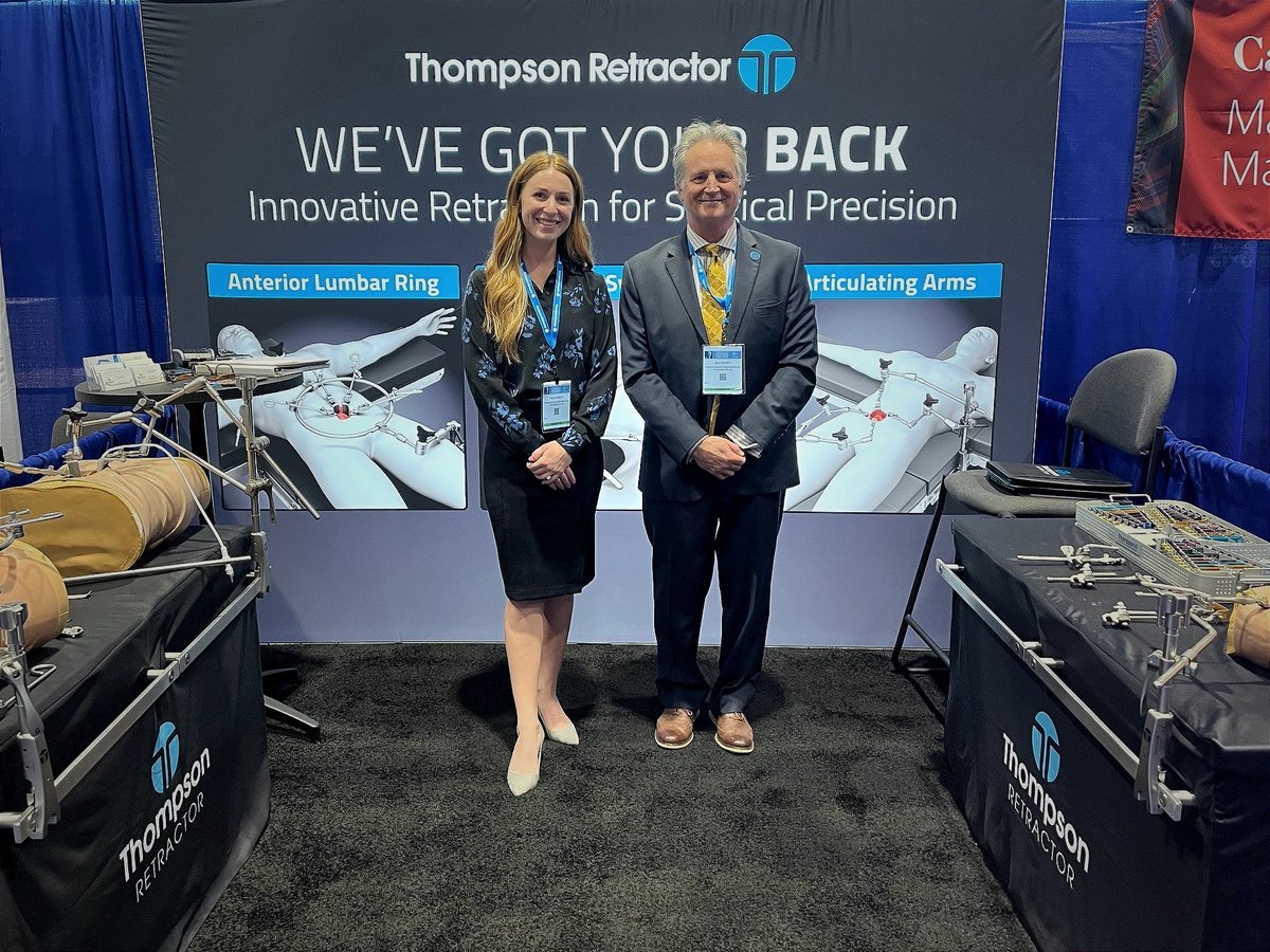 Have you seen the new AANS Logo?! We saw the re-brand first had at #AANS2024 and it was the place to be. Thanks to everyone that stopped by, got hands-on with the Thompson Retractor, and discovered how we can optimize your OR! Missed the event? DM us for info! #thompsonretractor