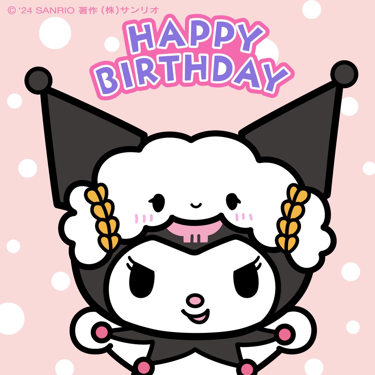 こぎみゅん、ハッピーバースデー！
おにぎりになる夢、いつか叶うといいな！

#サンリオ #世界クロミ化計画