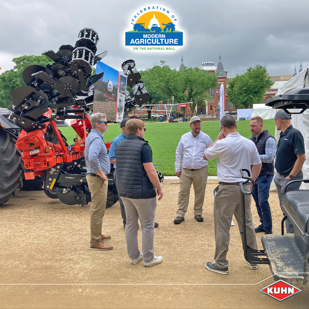 We’re excited to be showcasing the KUHN Krause Gladiator® strip-tillage system at the Celebration of Modern Ag on the National Mall in Washington, D.C., presented by @aemadvisor.