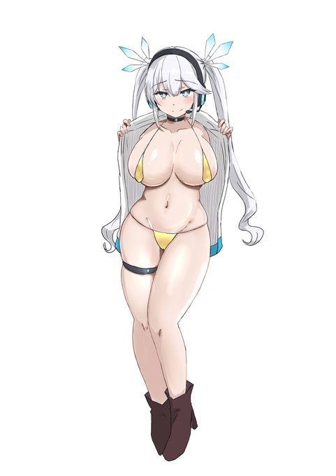 GW終わりに、実は今日金ビキニであるとお披露目するツイちゃん(どたぷん)
 #TwintailGod 